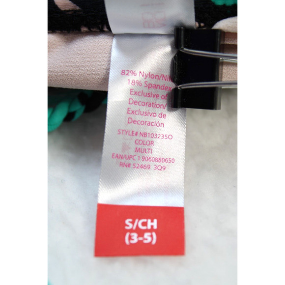 No Boundaries One-Piece Strappy Swimsuit Juniors S Polly Tropical Beach - Picture 8 of 9